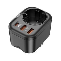 Lādētājs Hoco NS3 2xUSB-A/1xType-C PD20W+QC 3.0 melns cena un informācija | Lādētāji un adapteri | 220.lv