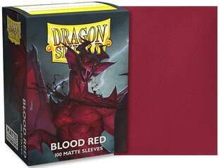 Spēle Dragon Shield Standard Sleeves - Matte Blood Red 'Simurag' (100 gab.) cena un informācija | Galda spēles | 220.lv