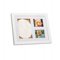 Набор рамок с пластилином для детских отпечатков Tiny Memories, белый цена и информация | Отпечатки для младенцев | 220.lv