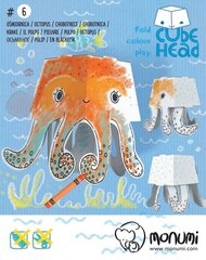 Krāsojama saliekamā rotaļlieta Monumi Octopus, 18 cm цена и информация | Принадлежности для рисования, лепки | 220.lv