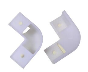 90° PC piens balts savienojums cena un informācija | Iebūvējamās lampas, LED paneļi | 220.lv