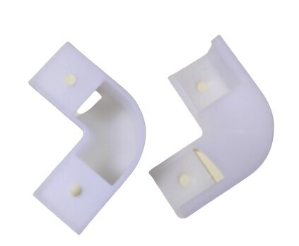 90° PC piens balts savienojums цена и информация | Iebūvējamās lampas, LED paneļi | 220.lv