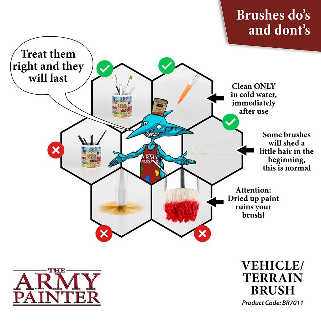 Ota Wargamer Brush: Transportlīdzekļi un ainavas цена и информация | Modelēšanas un zīmēšanas piederumi | 220.lv