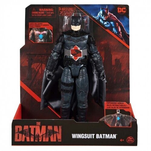 Spin Master - DC Batman Movie 30 Cm Wingsuit Batman With Features цена и информация | Rotaļlietas zēniem | 220.lv