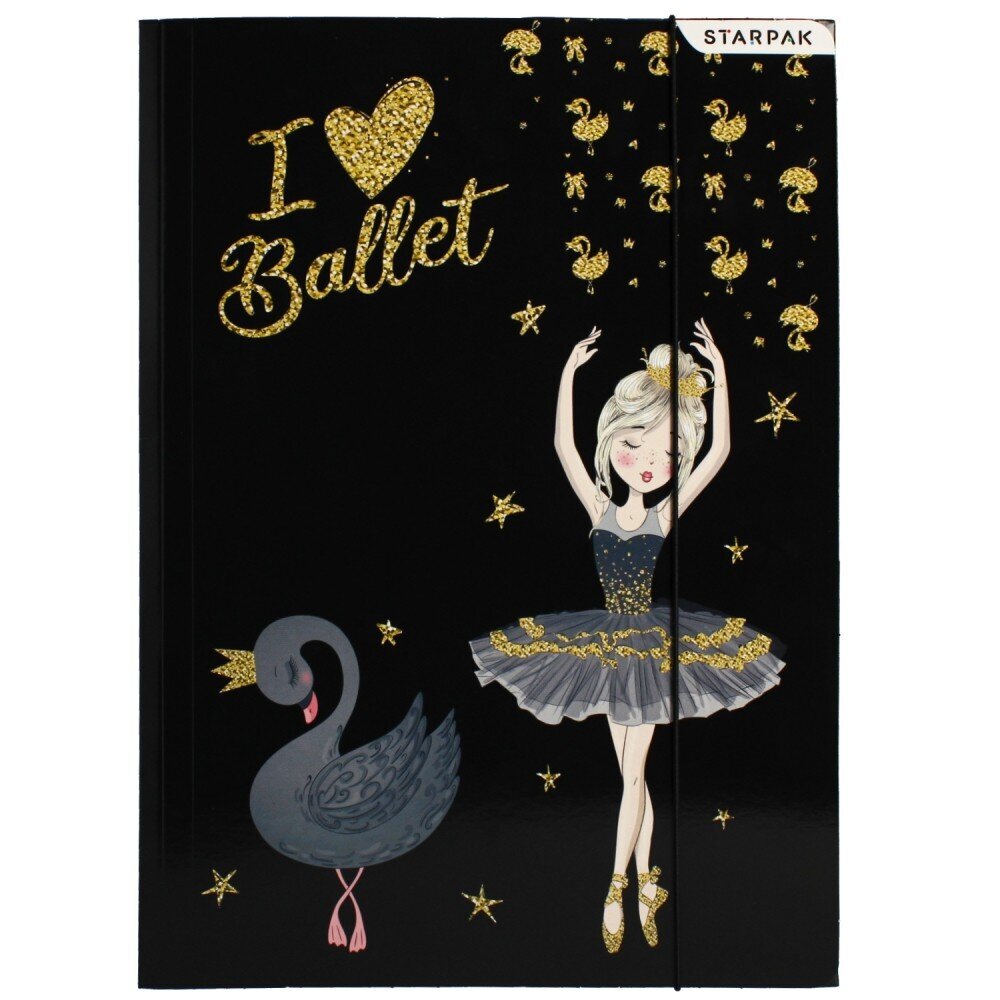 Mape ar elastīgo Starpak Ballerina, kartons, A4 cena un informācija | Kancelejas preces | 220.lv