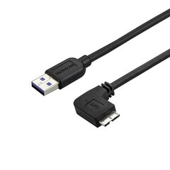 USB to mikro USB kabelis Startech USB3AU2MRS   Melns cena un informācija | Savienotājkabeļi | 220.lv