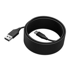 USB A uz USB C Kabelis Jabra 14202-11   Melns cena un informācija | Savienotājkabeļi | 220.lv