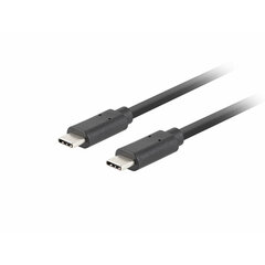 USB-C-кабель Lanberg CA-CMCM-32CU-0010-BK, 1 м цена и информация | Кабели для телефонов | 220.lv