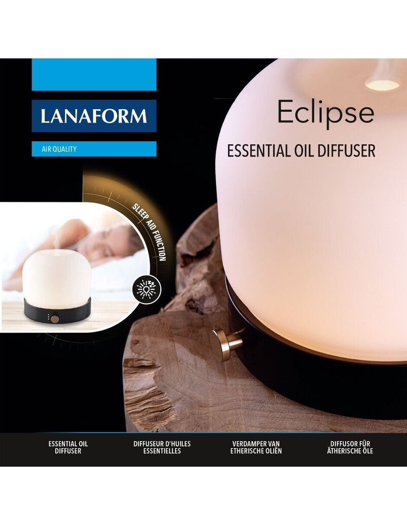 Ultraskaņas ēterisko eļļu difuzors Lanaform Eclipse cena un informācija | Gaisa mitrinātāji | 220.lv