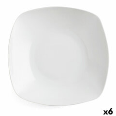 Dziļais šķīvis Quid Novo Vinci Keramika Balts (20,5 cm) (Pack 6x) cena un informācija | Trauki, šķīvji, pusdienu servīzes | 220.lv