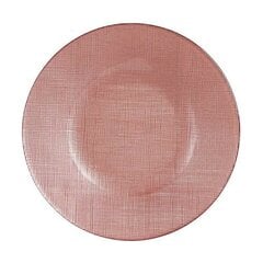 Šķīvis Rozā Stikls 6 gb. (21 x 2 x 21 cm) cena un informācija | Trauki, šķīvji, pusdienu servīzes | 220.lv