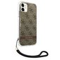 Oriģināls vāciņš GUESS 4G Print Strap - Iphone 11 , brūns цена и информация | Telefonu vāciņi, maciņi | 220.lv