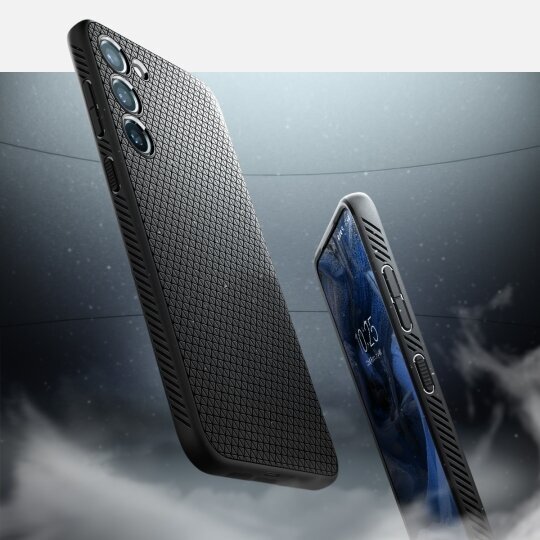 Vāciņš SPIGEN Liquid Air - Samsung Galaxy S23 , melns cena un informācija | Telefonu vāciņi, maciņi | 220.lv