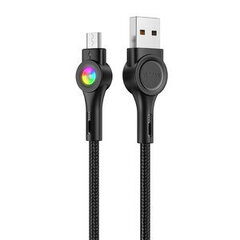 Vipfan USB uz mikro USB kabelis Colorful X08, 3A, 1,2m (melns) цена и информация | Кабели для телефонов | 220.lv