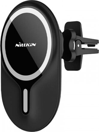 Nillkin Energy W2 MagSafe automašīnas turētājs ar Qi induktīvo lādētāju (melns) cena un informācija | Lādētāji un adapteri | 220.lv