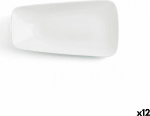 Плоская тарелка Ariane Vital Прямоугольный Керамика Белый (24 x 13 cm) (12 штук) цена и информация | Посуда, тарелки, обеденные сервизы | 220.lv