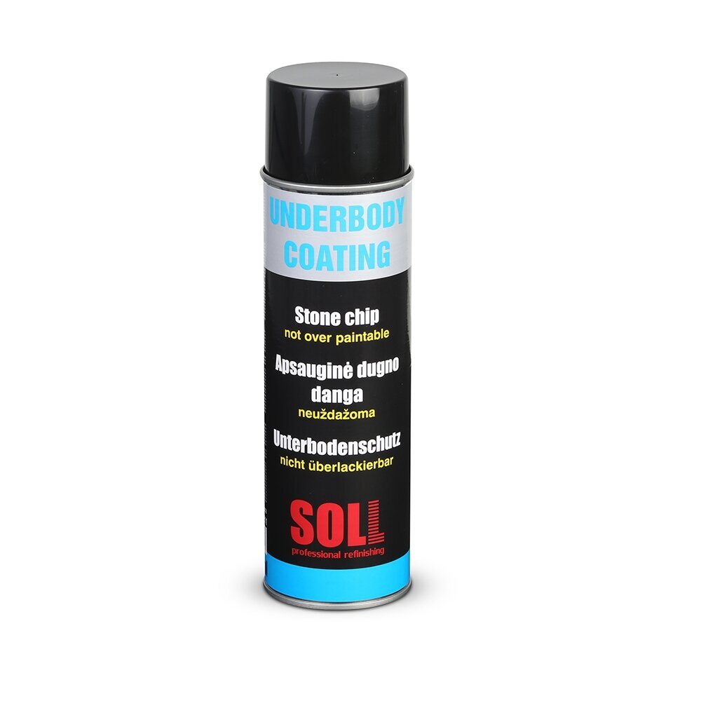 Bitumena pretkorozijas mastika melna 500ml SOLL aerosols S700211 cena un informācija | Auto ķīmija | 220.lv