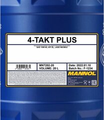 Mannol 4-TAKT Plus API SL, 20 Liteer cena un informācija | Motoreļļas | 220.lv