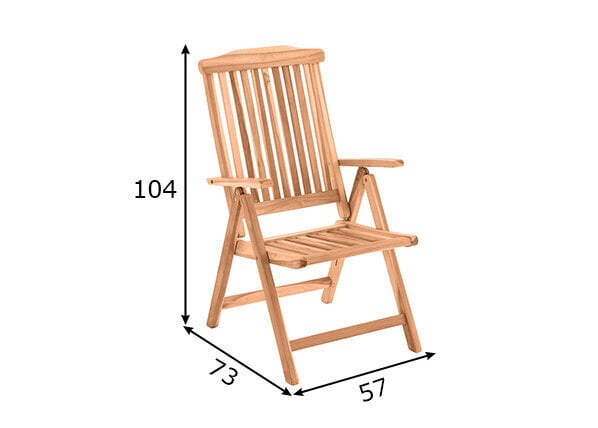 Āra krēsls Aiatool, brūns цена и информация | Dārza krēsli | 220.lv