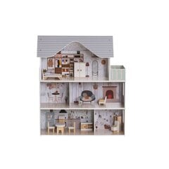 Деревянный кукольный домик цена и информация | Игрушки для девочек | 220.lv