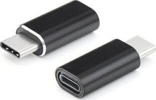 Адаптер Micro USB - Type-C, черный цена и информация | Адаптеры и USB разветвители | 220.lv