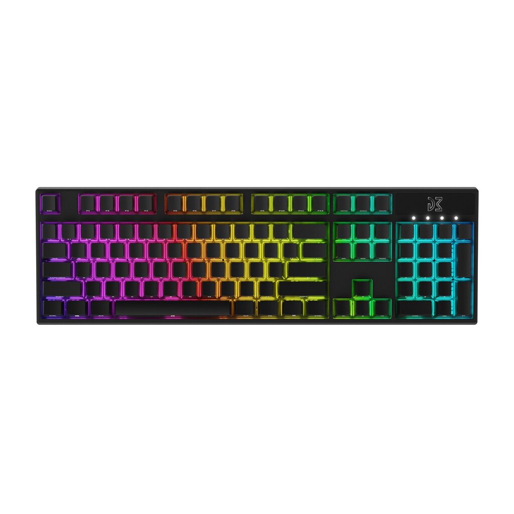 DreamKey RGB melns mehāniskā tastatūra (US, Kailh Red switch) cena un informācija | Klaviatūras | 220.lv