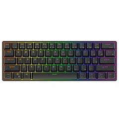 Royal Kludge RK61 TKL tastatūra | 60%, Hot-swap, Blue Switches, US, melns cena un informācija | Klaviatūras | 220.lv