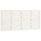 vidaXL sienas galvgalis, balts, 141x3x63 cm, priedes masīvkoks cena un informācija | Gultas | 220.lv
