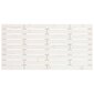 vidaXL sienas galvgalis, balts, 156x3x63 cm, priedes masīvkoks cena un informācija | Gultas | 220.lv