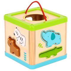 Деревянный пазл Животные Tooky Toy цена и информация | Игрушки для малышей | 220.lv