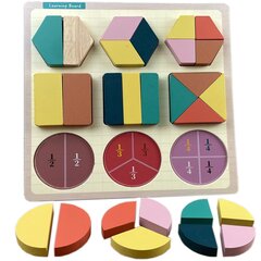 Деревянная головоломка - Математика цена и информация | Игрушки для малышей | 220.lv