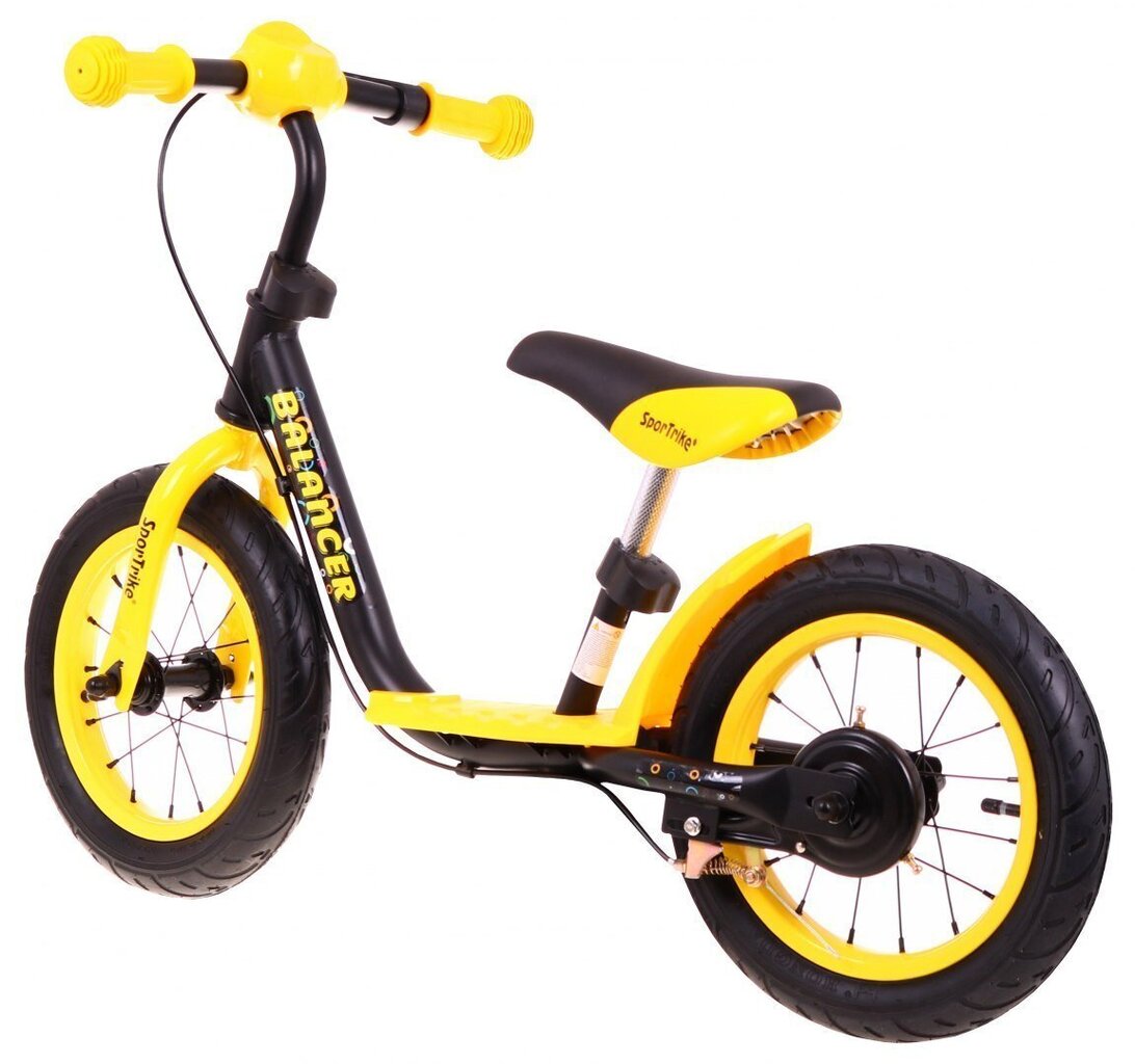 SporTrike Walking balansa velosipēds, melns/dzeltens цена и информация | Balansa velosipēdi | 220.lv