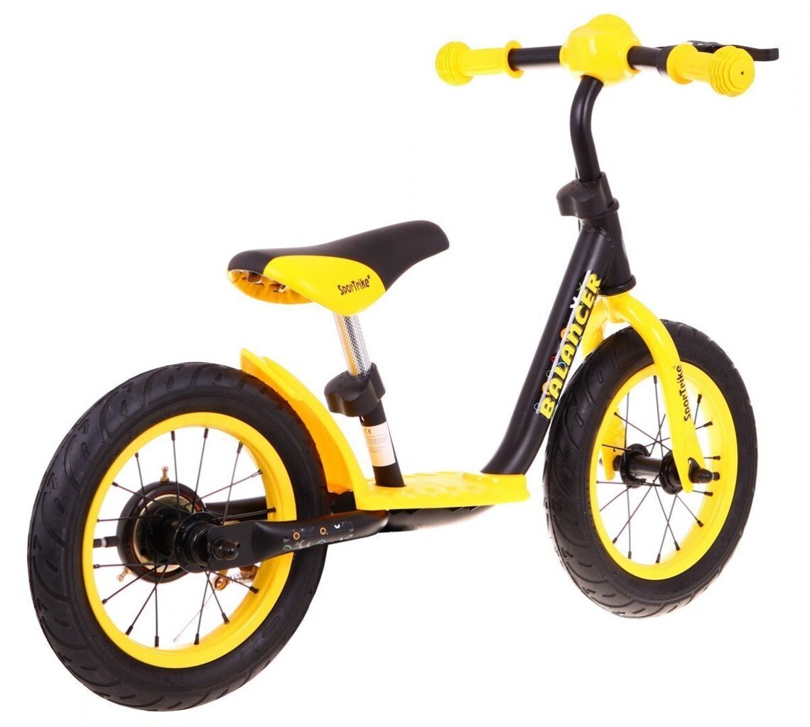 SporTrike Walking balansa velosipēds, melns/dzeltens цена и информация | Balansa velosipēdi | 220.lv