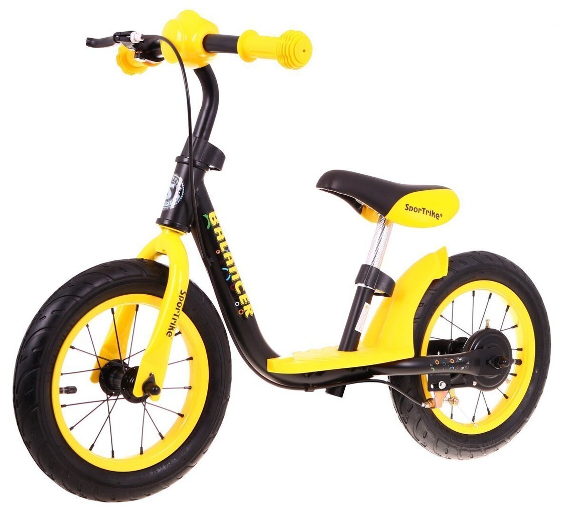 SporTrike Walking balansa velosipēds, melns/dzeltens цена и информация | Balansa velosipēdi | 220.lv