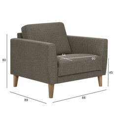 Armchair LANDO beige cena un informācija | Atpūtas krēsli | 220.lv