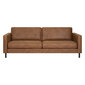 Sofa LUCAS 3-seater, brown цена и информация | Dīvāni | 220.lv