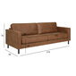 Sofa LUCAS 3-seater, brown цена и информация | Dīvāni | 220.lv