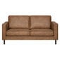 Sofa LUCAS 2-seater, brown цена и информация | Dīvāni | 220.lv