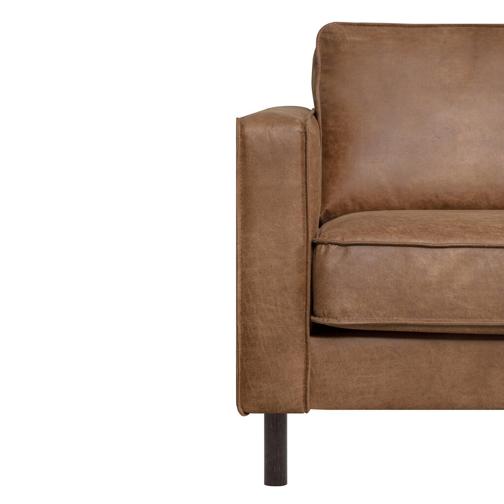 Sofa LUCAS 2-seater, brown cena un informācija | Dīvāni | 220.lv
