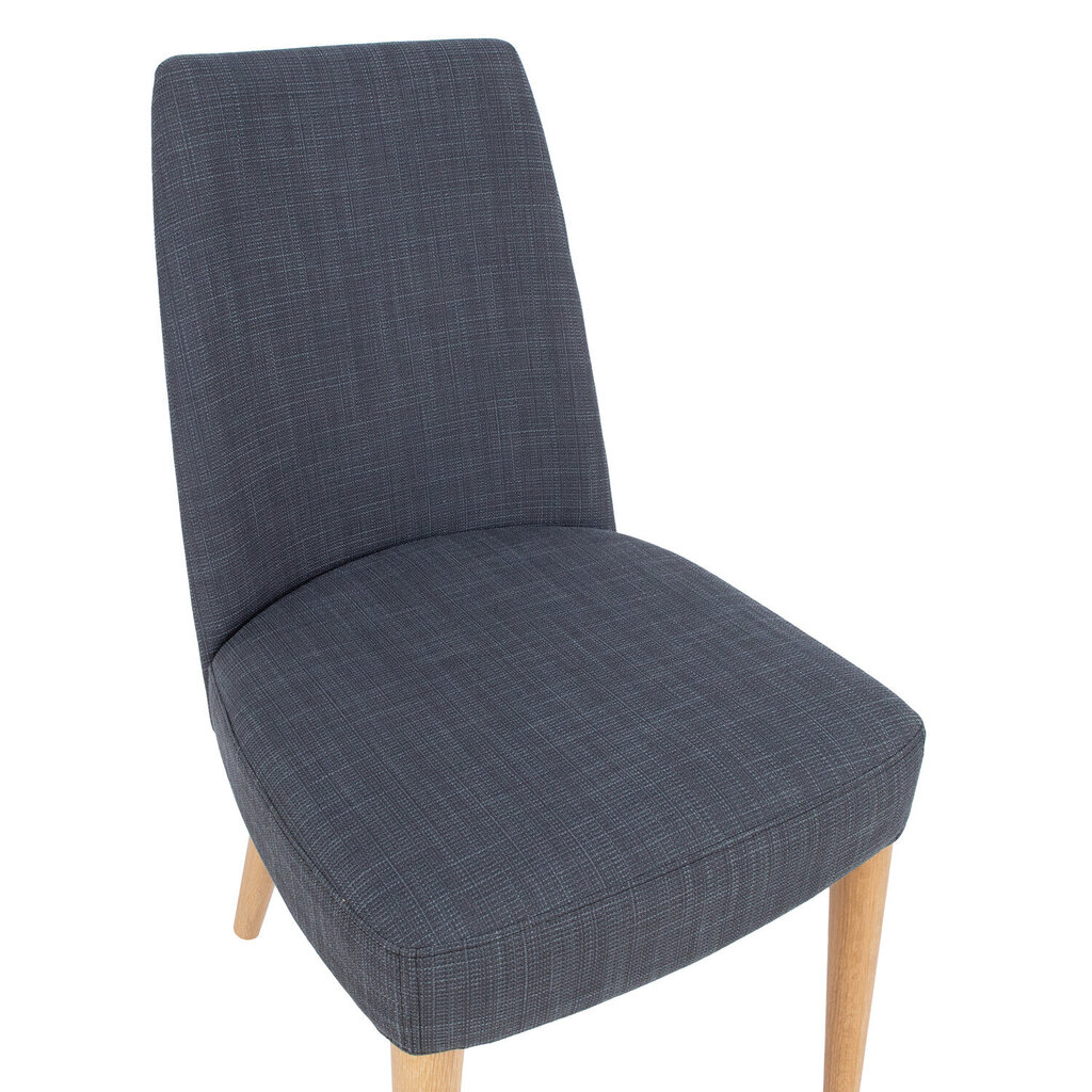 Krēsls ILVA 62x48xH88cm, mīksta, pelēka sēdvieta, gaišas ozolkoka kājas цена и информация | Ēdamistabas komplekti | 220.lv