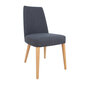 Krēsls ILVA 62x48xH88cm, mīksta, pelēka sēdvieta, gaišas ozolkoka kājas цена и информация | Ēdamistabas komplekti | 220.lv