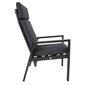 Dārza krēsls TOMSON 61x69xH106cm, tumši pelēks цена и информация | Dārza krēsli | 220.lv