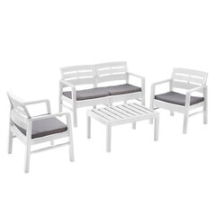 Комплект садовой мебели JAVA (стол, скамейка, 2 стула) цена и информация | Комплекты уличной мебели | 220.lv