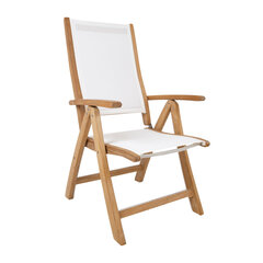 Chair BALI white цена и информация | Садовые стулья, кресла, пуфы | 220.lv