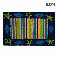 Kāju slaukāmais paklājs EDM Daudzkrāsains Šķiedra (60 x 40 cm) cena un informācija | Kājslauķi | 220.lv