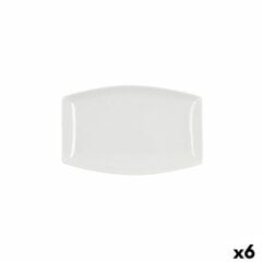 Поднос Quid Gastro Квадратный Керамика Белый (25,2 x 16 x 2 cm) (6 штук) цена и информация | Посуда, тарелки, обеденные сервизы | 220.lv