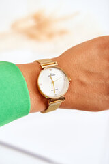 Giorgio & Dario sieviešu ūdensizturīgs pulkstenis ar zelta rokassprādzi cena un informācija | Sieviešu pulksteņi | 220.lv