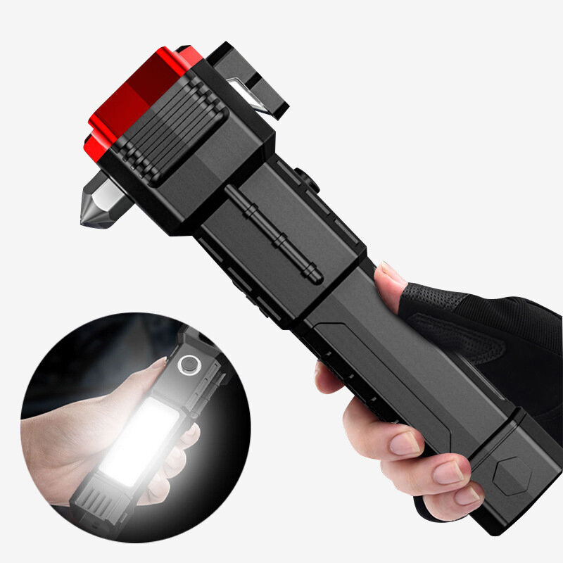 LED lukturītis LT2 Rescue (āmurs, jostas griezējs, magnēts) ūdensizturīgs sudrabs cena un informācija | Lukturi | 220.lv