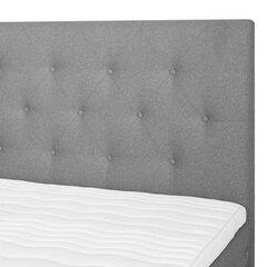 Bed LEONI 160x200cm, grey цена и информация | Кровати | 220.lv