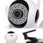 Bezvadu rotējošā kamera ar nakts režīmu 360° WiFi 5 antenas cena un informācija | Radio un video aukles | 220.lv